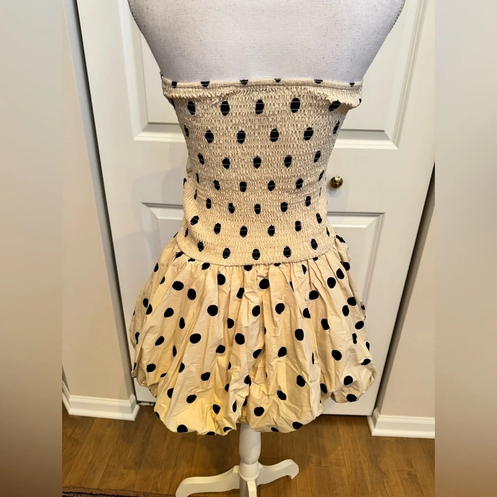NWT Sofie The Label - Strapless Polka Dot Bubble Skirt Dress (medium) - Picture 4 of 6